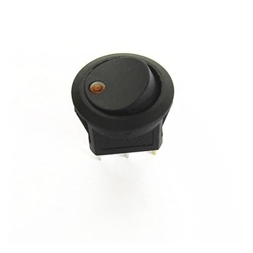 Interrupteur SPST rond haut de gamme pour système de navigation LED 12V