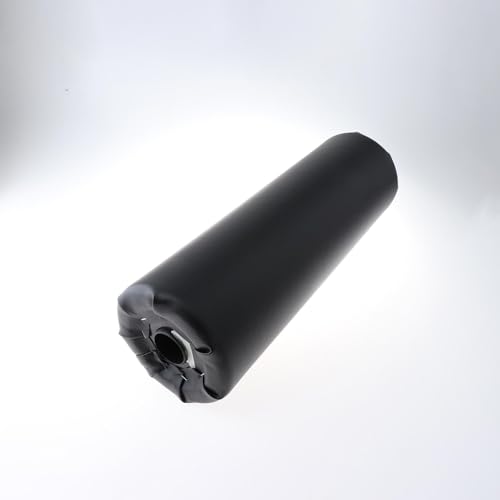 Replacement Foam Foot Pad Roller, 1.50 in Hole Diameter, PU Leather Covered for Home Gym Leg Extension and Bench Equipment, Black miniatura 5