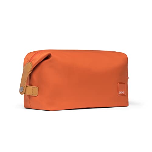 Image of SWIMS Necessaire Lightweight Shave and Toiletry Bag, Dopp Kit, Bathroom Bag for Travel - Orange