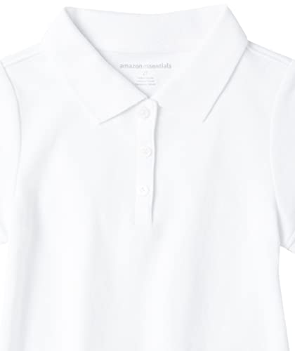 Image of Amazon Essentials Girls and Toddlers' Short Sleeve Uniform Polo Shirt, Multipacks