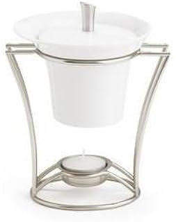 Trudeau porcelana blanca y calentador de inmersión en caliente de acero inoxidable - 5,5 onza por Trudeau