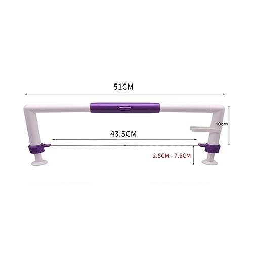 Nivelador ajustable de pastel de acero inoxidable para rebanar pan y bizcochos sin romperlos 3