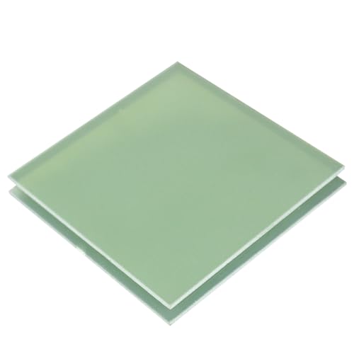 LAETYUON Light Green FR4 Fiberglass Epoxy Board, Ultra Thin Insulation Panel, Heat Resistant Industrial Laminate for Automotive and Machinery Applications,400mmx400mmx1.2mm