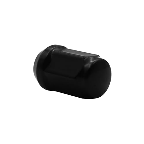 Image of 1 /2-20 Black Closed End Bulge Acorn Lug Nuts, 1.38 inch Tall 3 /4 inch Hex, 20pcs Cone Seat Lug Nuts