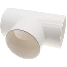 تركيبات PVC ثلاثية الاتجاهات،موصل كوع الأنابيب من فئة أثاث ULIFESTAR،موصلات تركيب الأنابيب PVC عالية القوة لإمدادات المياه، بناء رف حديقة PVC باللون الأبيض، 160 مم/6.29 بوصة - معرف