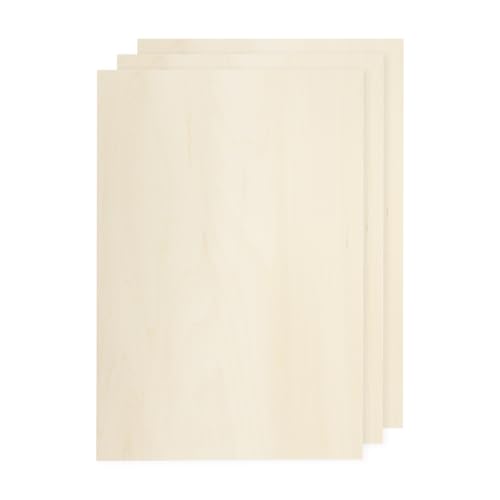 QUARKZMAN 3 Piezas De Tablero De Madera De Tilo 300 X 220 X 5mm Tablas De Madera Sin Acabar Contrachapado Para Manualidades Corte laser Con Superficies Lisas