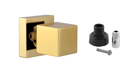 Acabamento Registro Quadrado Dourado Brilhante Padrão Docol