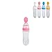 Cuchara Dispensadora Bebe, Haofy 90ml Biberon con Cuchara Dispensadora, Biberón de Alimentación de Silicona Infantil con Cuchara, A Prueba de Fugas para Bebés y Niños Pequeños Alimentador
