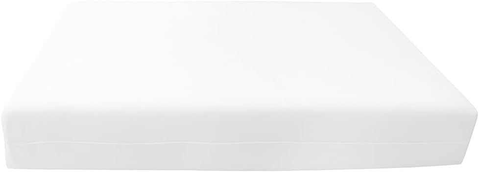 Prolinemax Crib Size 52x28x6 Outdoor Foam Daybed Mattress High Density 1.8 PCF Medium Firm for Patio Daybed Porch Swing Bed