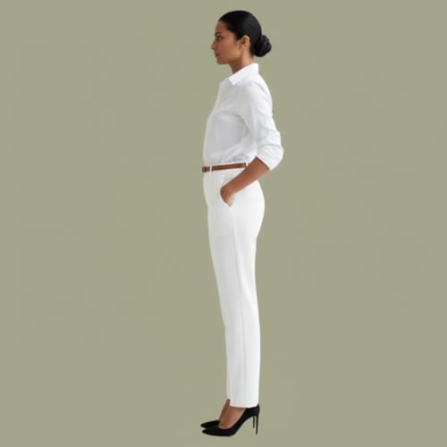 Image of Women Regular Fit Black Formal Pant for Office Wear
