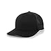Pacific Headwear Standard Trucker Snapback Cap, Black