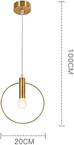 Lámpara Colgante de Vidrio Nórdico de Lujo Minimalista y Acabado Anular de Oro Pulido 7