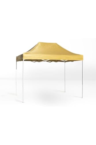 Carpa Plegable 3x2 Eco - Crema - Impermeable - Cenador Ideal para Jardín, Playa, Terrazas