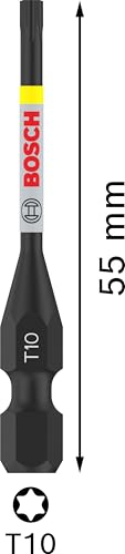 Bosch 2x PRO Torx Impact Bit (125 x 50 mm, Professional Zubehör Schraubendreher, Schraubendreher)