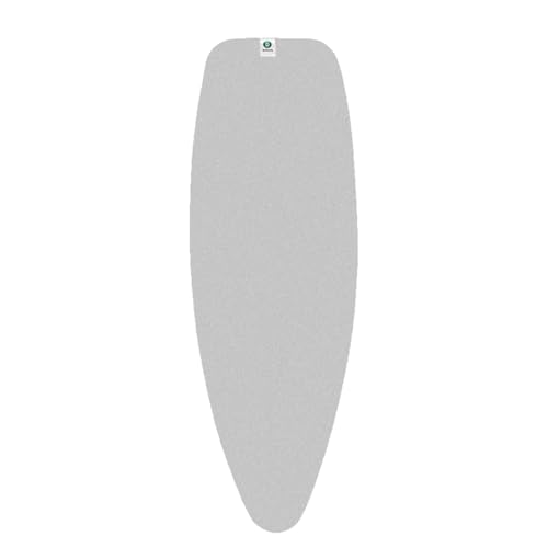 Image of Brabantia Replacement Ironing Board Cover | Top Layer Only | Fits Premium Board (Size D) | Fairtrade Metalized Cover | XL 100% Cotton Cover for Existing Foam Ironing Board D (No HRPZ)