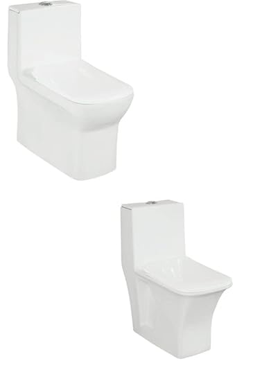 Western Toilet Floor Titans - 6D Syponic Toilet Pot for Bathroom With Flush Tank S-trap (Pack of 2)|Sanitary Ware (123-Sanitary Ware 2)