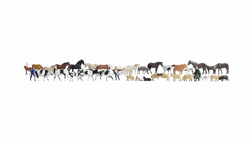 Animaux de la ferme Noch 16049 pour décor de campagne miniature