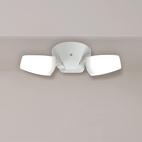 HALO White Outdoor Integrated LED Dusk to Dawn Flood Light with Selectable Color Temperature and Integral Photocell Sensor - image 3