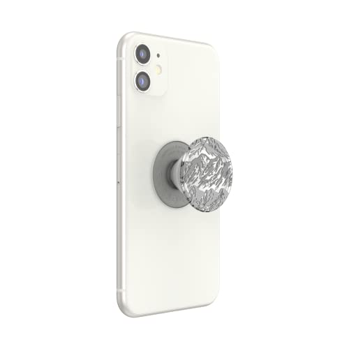 Popsockets: Popgrip Plant - Supporto E Impugnatura Estensibile Realizzati Con Materiali A Base Vegetale Con Un Top Intercambiabile Per Smartphone E Tablet - Translucent Mountains - 3