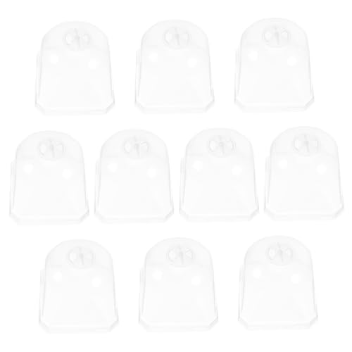 BinZyronic 12個 四角い植木鉢用透明ドーム ? 植物保護カバー 湿度管理 クローズド環境 多肉植物栽培に適した設計 (7.50X7.50X7.50CM)