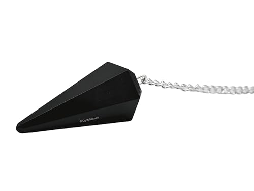 Image of Certified Black Obsidian Pendulum Dowsing Tool