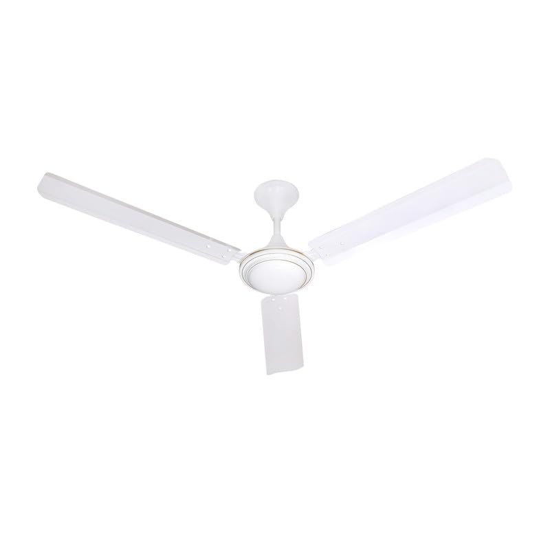 Image of 1200mm Ceiling Fan | 50W High-Speed Motor | 390 RPM | 100% Copper Winding | Anti-Dust | BEE Star Rated | Rust-Resistant | Up to 33% Energy Saving | Strong & Powerful Performance (White)