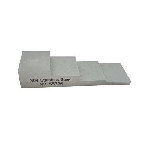 Bloque de calibración de 4 pasos 3mm 5mm 10mm 15mm para medidor ultrasónico de espesor en acero inoxidable 304 miniatura 1