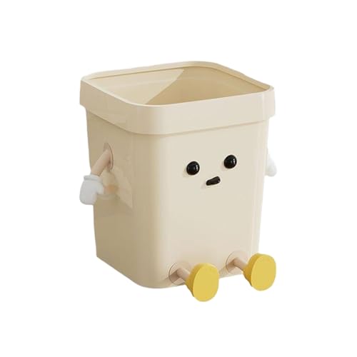 QUESSILO 正確なゴミ保管のための大きな開口部を備えた立っているゴミ箱 立っていることを選択する 2 つのスタイルを持つクリーム スタイル, 座り姿勢, M(12L)