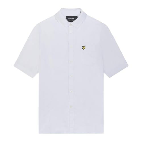 Lyle & Scott Short Sleeve Oxford Shirt White S