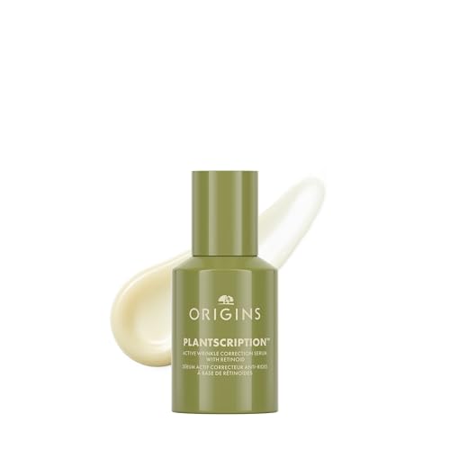 Origins Plantscription Anti-Aging Serum with Retinoid | Visibly Reduces Stubborn Wrinkles | With Retinoid & Peptide | Gentle Enough for First Time Retinoid Users | Travel Size, 1 Fl Oz