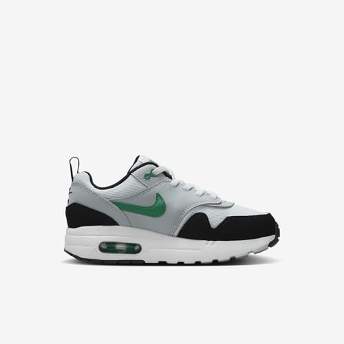 Nike Air Max 1 EasyOn Little Kids' Shoes (DZ3308-108, White/Pure Platinum/Black/Stadium Green) Size 93