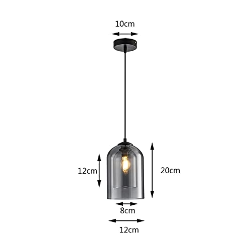 Lustre double vitrage E27 moderne pour sublimer un salon de thé - 8