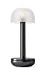 Produktbild Humble zwei schnurlose LED-Tischlampe, Milchglas-Edition, mit mattiertem Lampenschirm, batteriebetriebene Schreibtischlampe, 3 Helligkeitsstufen und kabellose Ladefähigkeit (Titan)