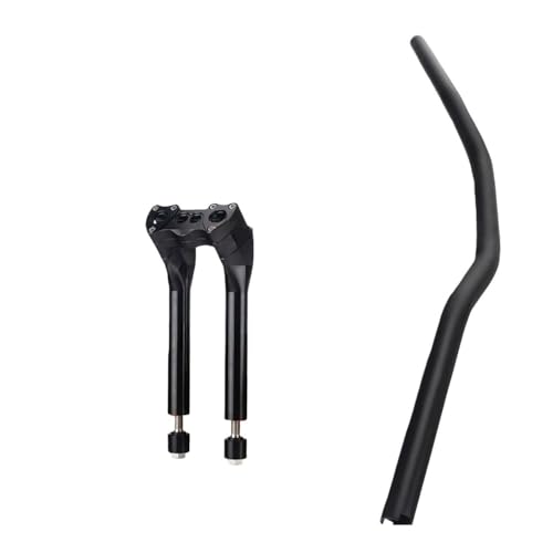 Élévateur guidon noir universel rehausseur en T pour moto Low Rider Dyna