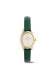 Daniel Wellington Ophelia Mini verde lucertola bianca guilloché oro – Orologio da donna in acciaio inox con cinturino in pelle
