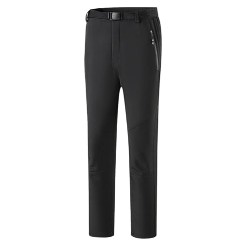 Generisch Men's Hiking Trousers, Winter Outdoor Trousers, Ski Trousers, Waterproof Softshell Trousers, Windproof, Warm Snow Trousers, Trekking Trousers, Skiing, Dog Sports for Golf, Snow, Skiing,