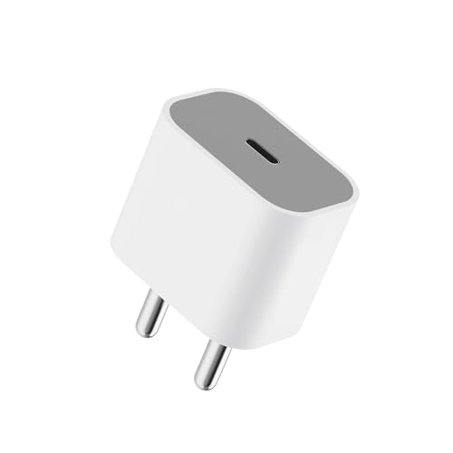 Image of Original 20W Power Delivery Charging Adapter with USB Type C to Lightening Cable Compatible with iPhone 14 /14 Plus /14 Pro /14 Pro Max,13 /12 /11 Series - (Adapter & Cable), White