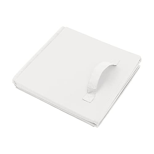 Sweet Jojo Designs Ivory Boho Bohemian Girl Boy Small Fabric Toy Bin Storage Box Chest For Baby Nursery Kids Room - Gender Neutral Solid Beige Cream Off White Farmhouse Chic Unisex Minimalist Tassel #TOP3