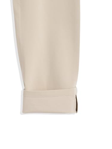 Image of CAVIO Boys Stretchable Solid Regular Fit Trousers with Belt