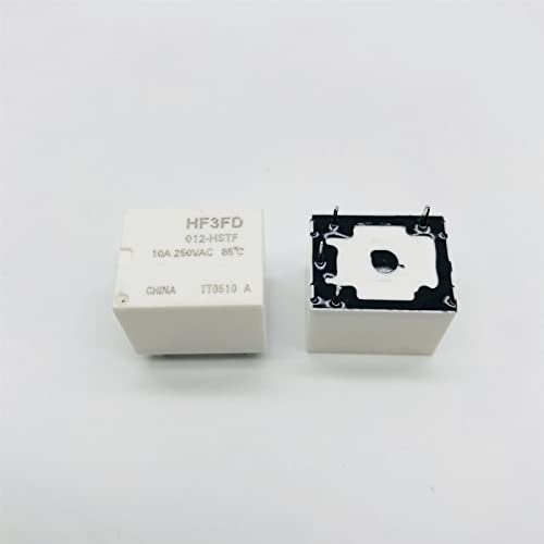 Relé HF3FD-005-HSTF de 5V y 4 pines componentes para control de energía 10 unidades