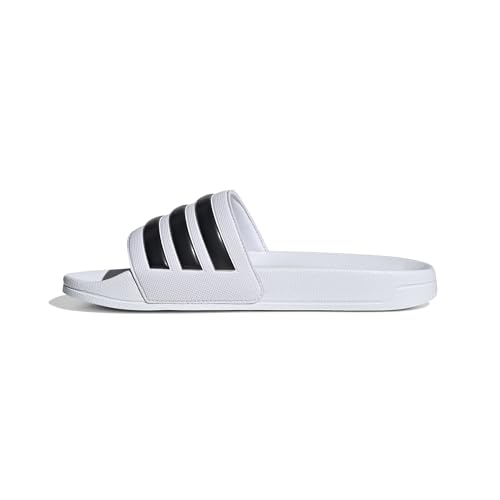Image of adidas Women ADILETTE SHOWER Synthetic Swim Slide FTWWHT /GOLDMT /BOGOLD | LUT50