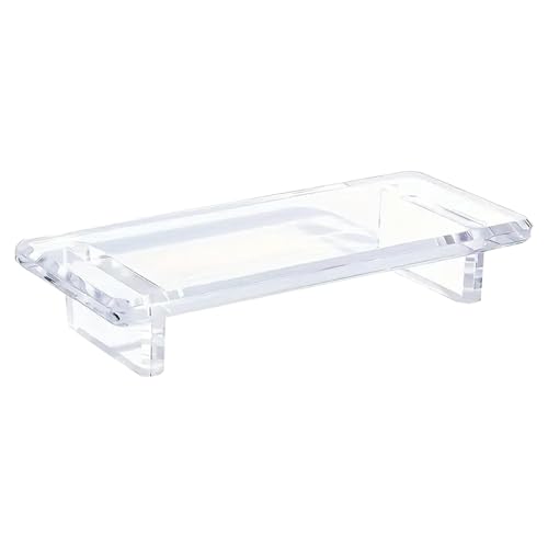 Organizador de almacenamiento de baño - Plato acrílico para lavabo de baño y mesa de belleza | Organizador de almacenamiento antideslizante transparente para plantas de decoración de velas