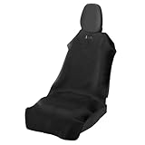 Tokyo Camp×OPTION シートカバー 軽/普通車 フロント1枚 防水・撥水 防汚 高耐久 取付簡単 キャンプ アウトドア 登山 ハイキング 軽量 コンパクト (ブラック, 1Pフロントシート)