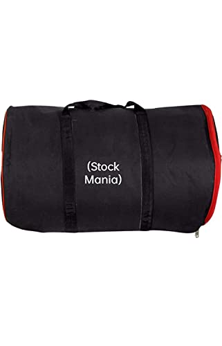 Stock Mania® Special HALF RASSI Dholak Drum Sheesham Wood, Padded BEG,Spanner, Dholki Musicals Instrument MJD Perilously Design for Orchestra (Know as Recording dholak)