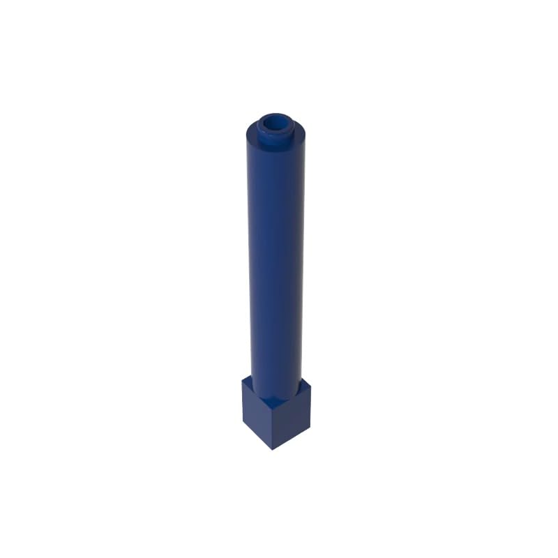 43888 Support 1X1X6 Solid Pillar 50 Pieces High-Precision MOC Building Bricks Replacement Parts Compatible with Lego bricks GDS-1326 Dark Blue