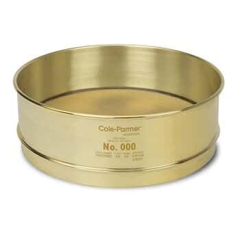 Cole-Parmer Testing Sieve, Brass Frame/Brass Wire, 12" OD, Full Height, No. 40
