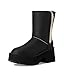 UGG Women's Esmee Leather Boot Boot, Black, 9