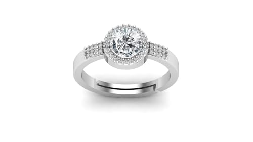 Bague zircon Mtrolls argent sterling bague diamant américain homme femme ajustable