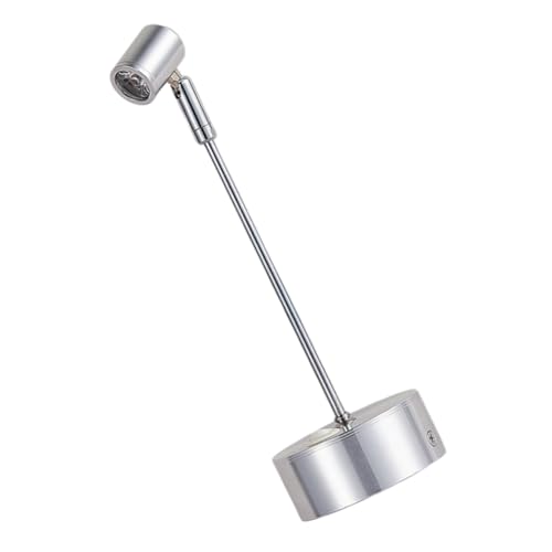AGFELO Led Spotlight for Indoor Displays Straight Rod Design User-Friendly Off Button Even Brightness for Jewelry Art Showcase Battery Powered Spotlights for Cabinets
