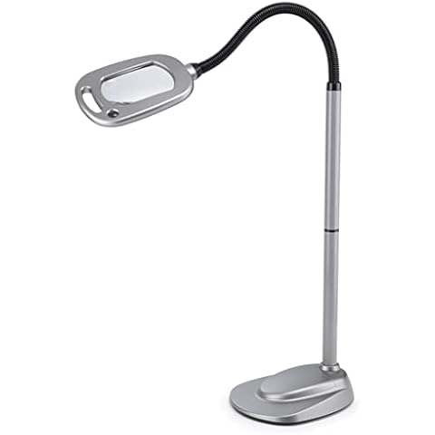 LIGHT IT! By Fulcrum, 20072-401 MultiFlex 12-LED Floor Magnifier Lamp, Silver, Single Pack Cover